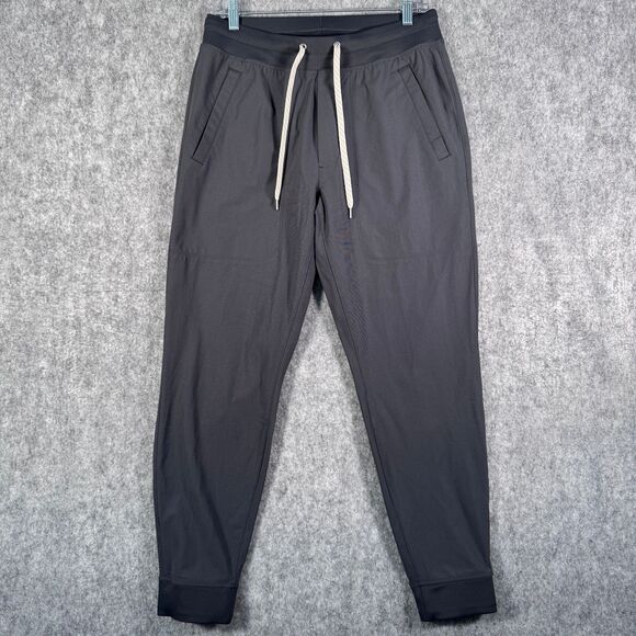 Vuori Pants Mens Size Medium 30x28 Gray Meta Joggers Elastic Waist Drawstring - Picture 1 of 11